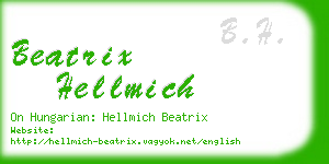 beatrix hellmich business card